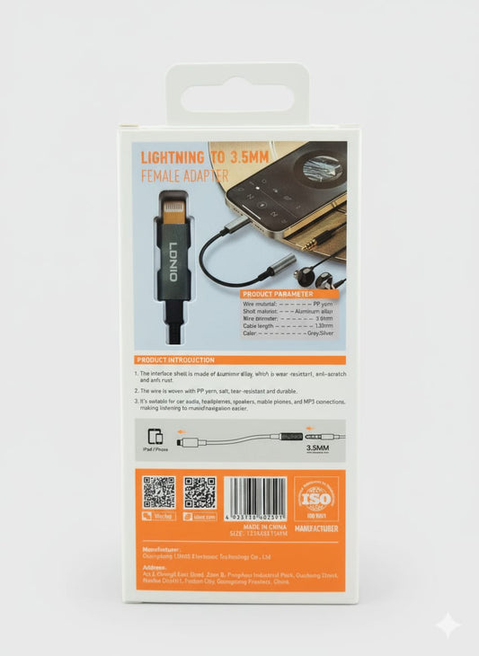 LDNIO LS-Y901 Lightning to 3.5mm Female Adapter