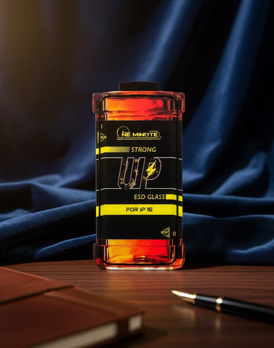 Ultimate Protection: ONE MINUTE STRONG UP ESD Glass Screen Protector for All IPhone series.